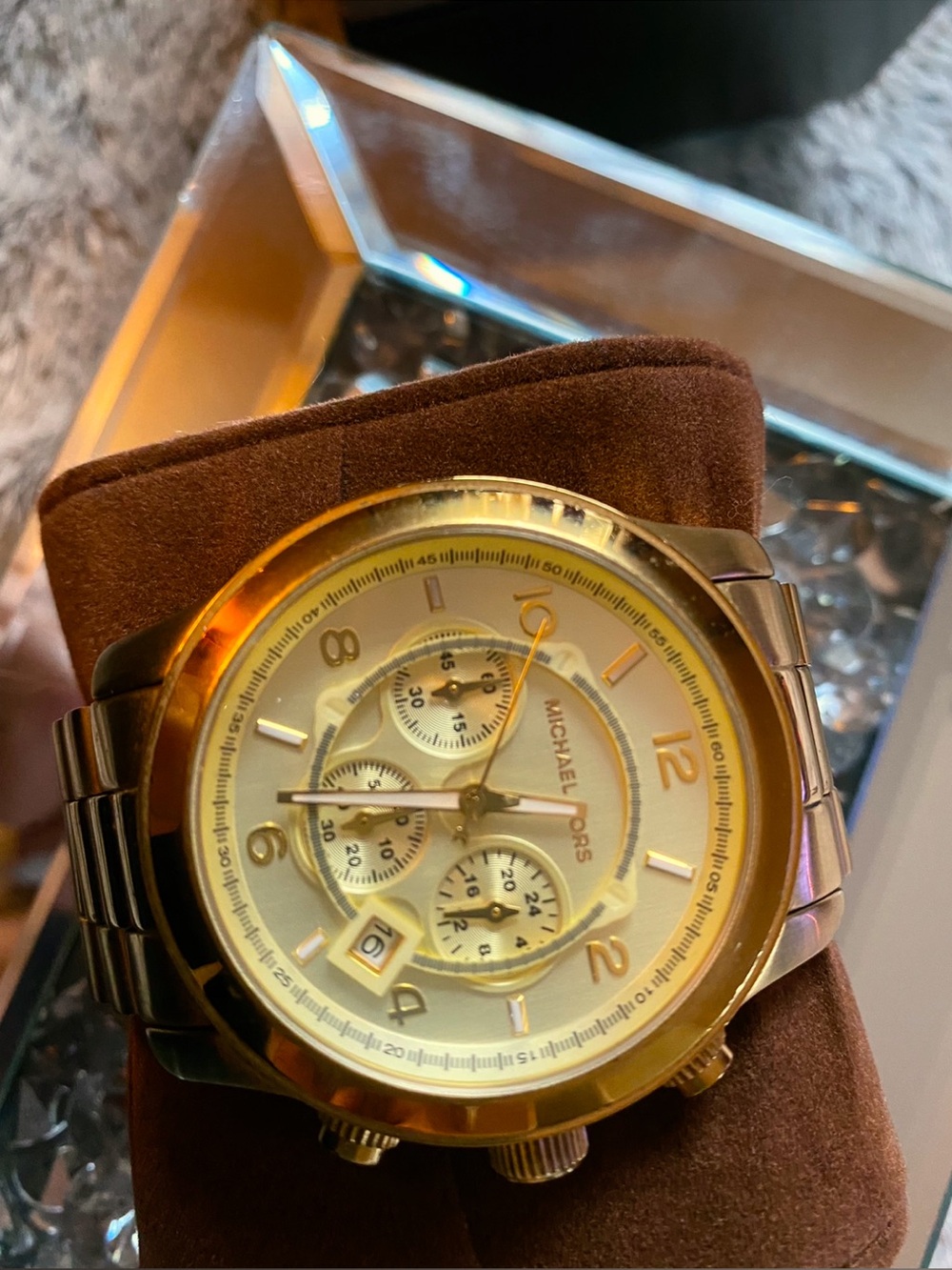 Michael Kors Gold-tone Stainless Steel Chronograph Watch